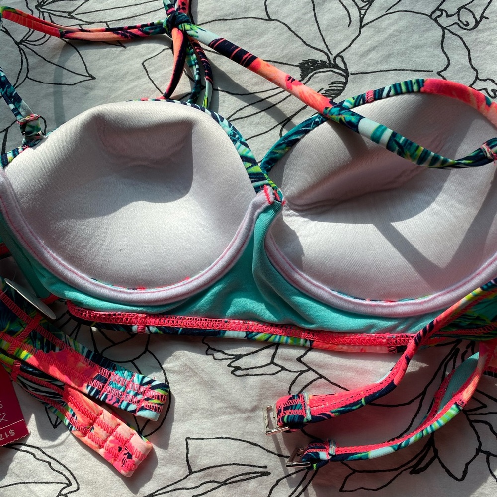 Colorful push-up bikini top - Picture 3 of 6